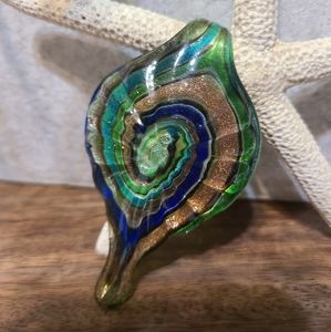 Handmade Glass Leaf Pendant